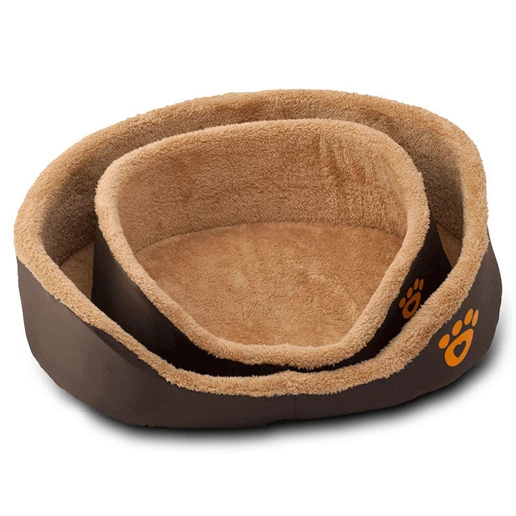 Round Wool Pet Sofa