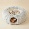Plush Cat Bed with Tunnel