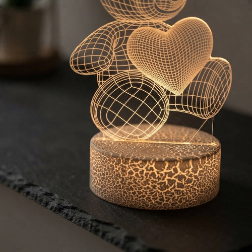 3D Lamp Acrylic USB LED Night Lights Neon Sign Lamp Xmas Christmas Decorations For Home Bedroom Birthday Decor Valentines Day Gifts