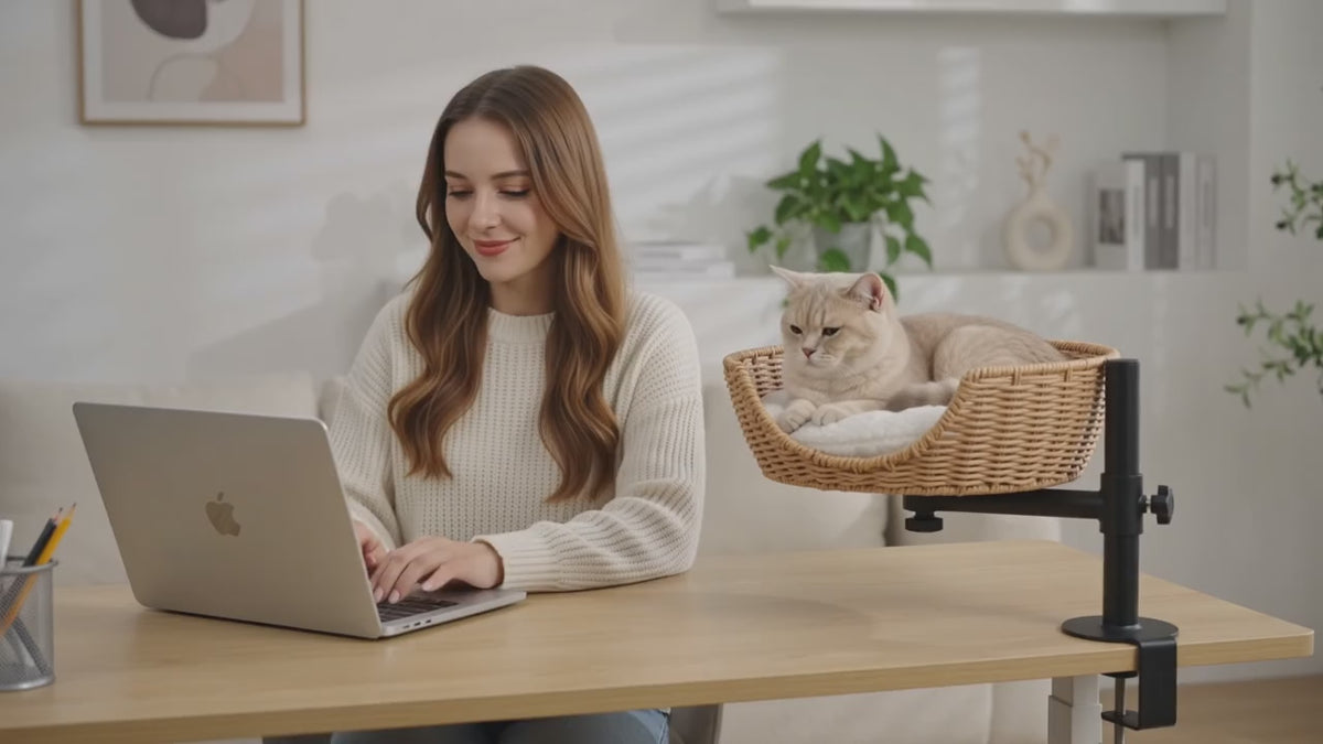 Cat Desk Bed Elevated